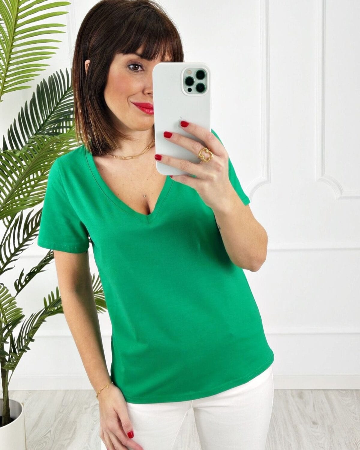 Camiseta pico esmeralda - Imagen 2