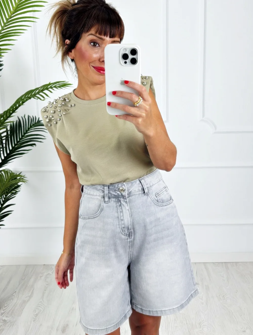 Bermuda denim gris