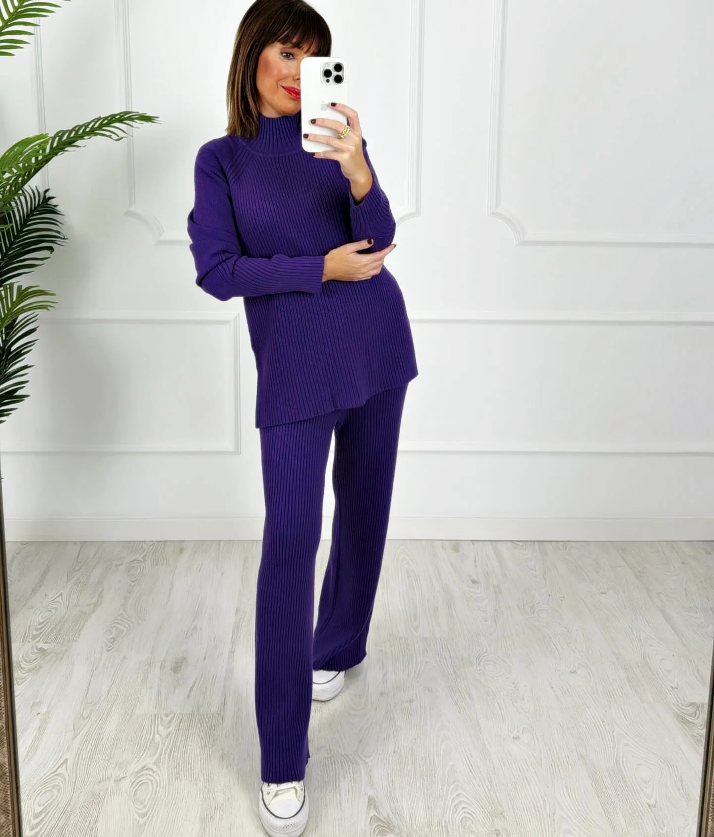 Conjunto canalé morado - Imagen 2
