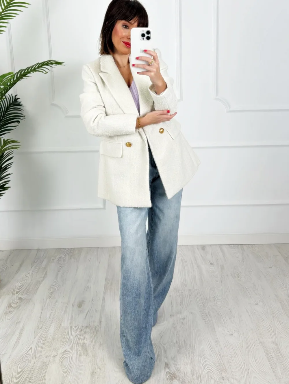 Blazer tweed crudo