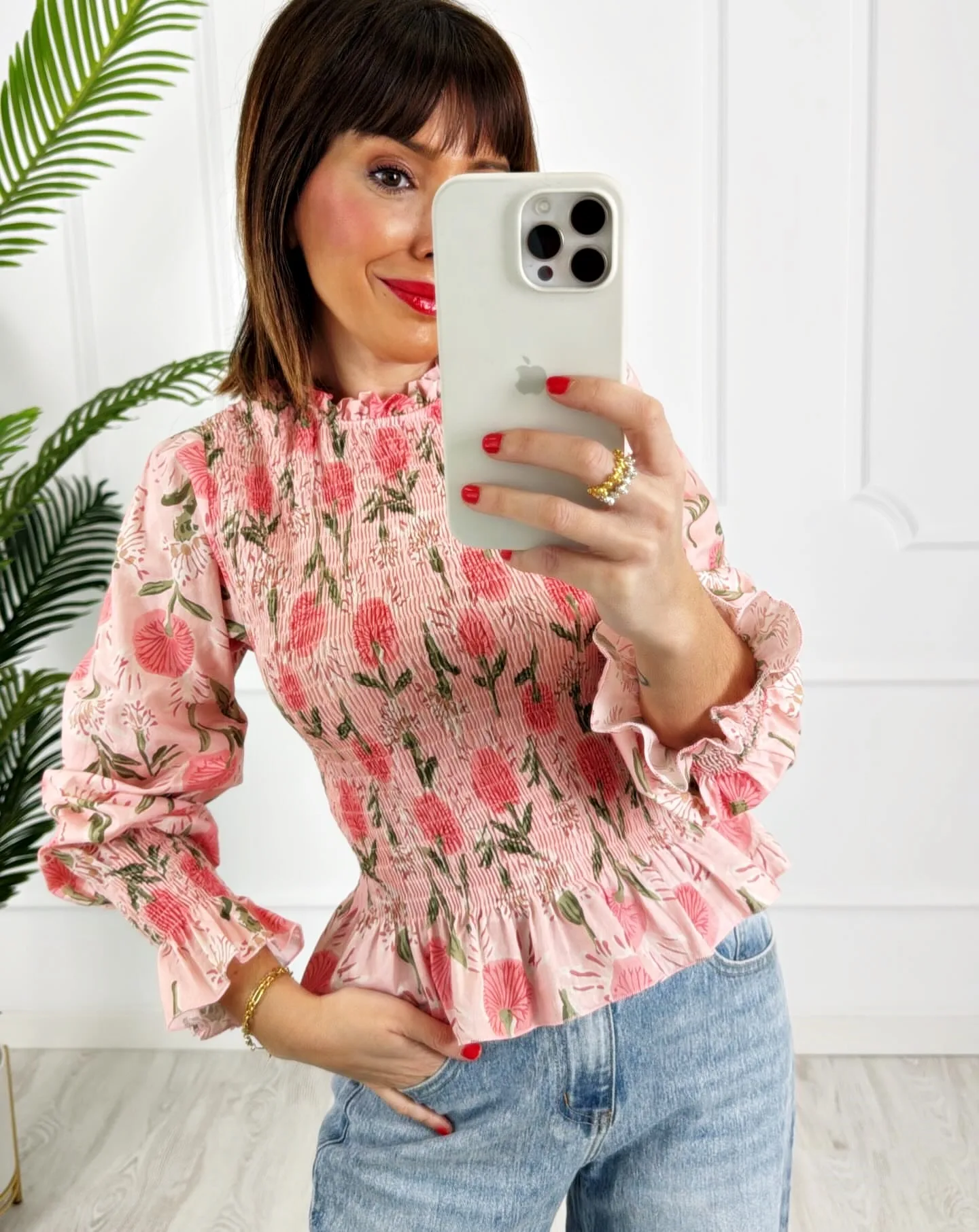 Blusa nido flores rosita - Imagen 2