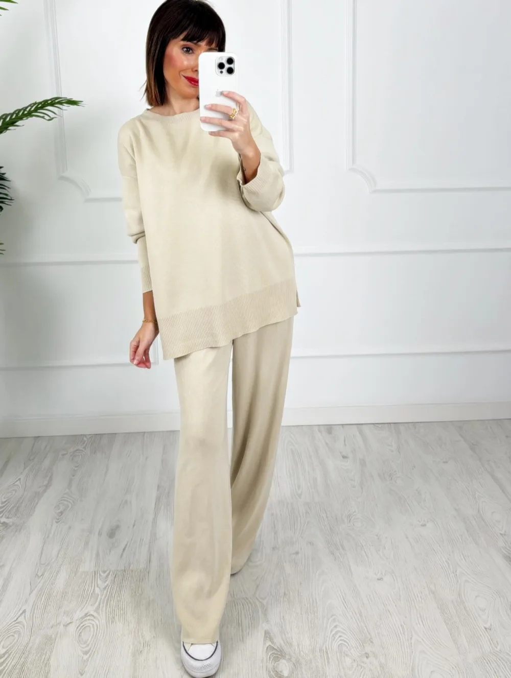 Conjunto abertura beige