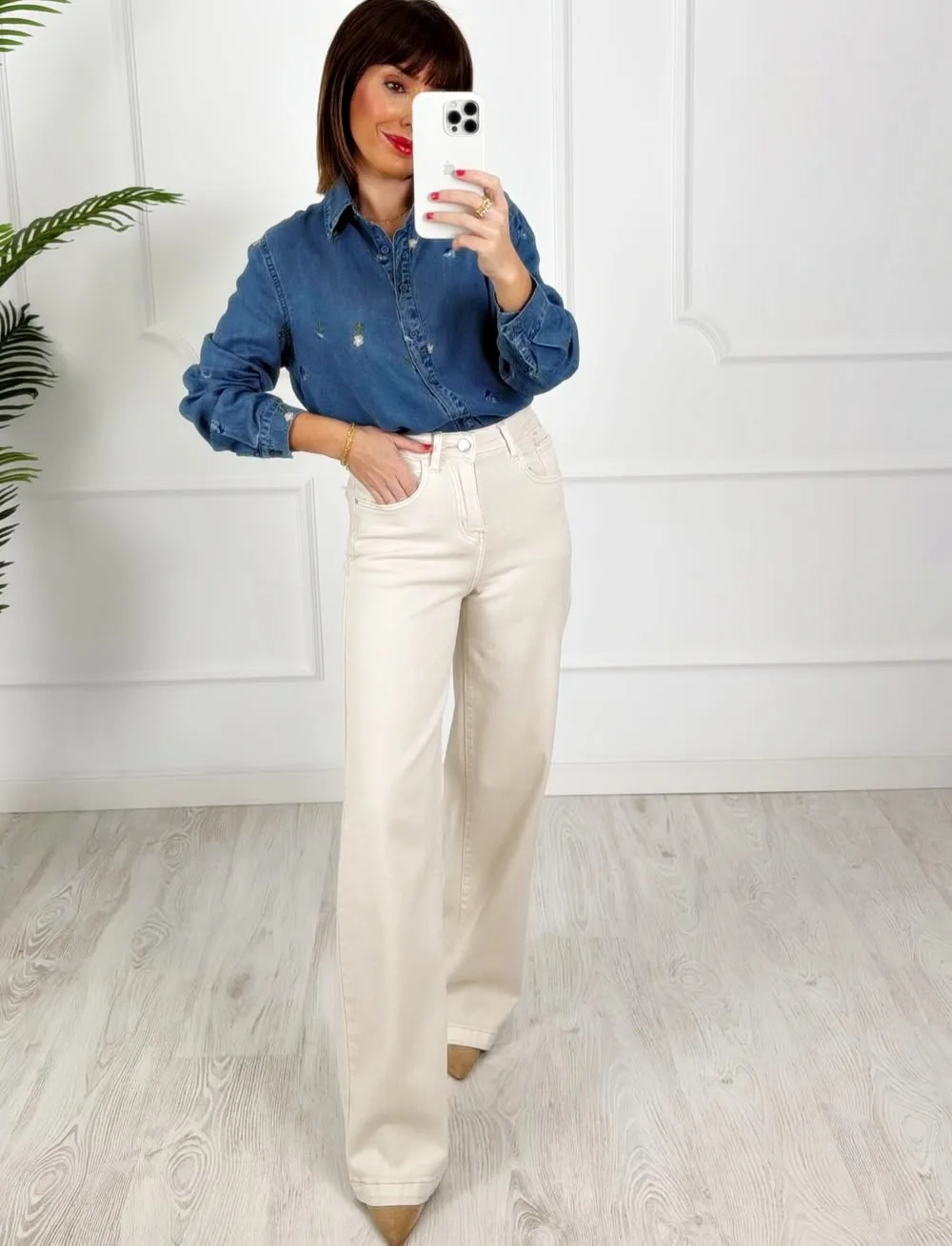 Pantalón premium beige