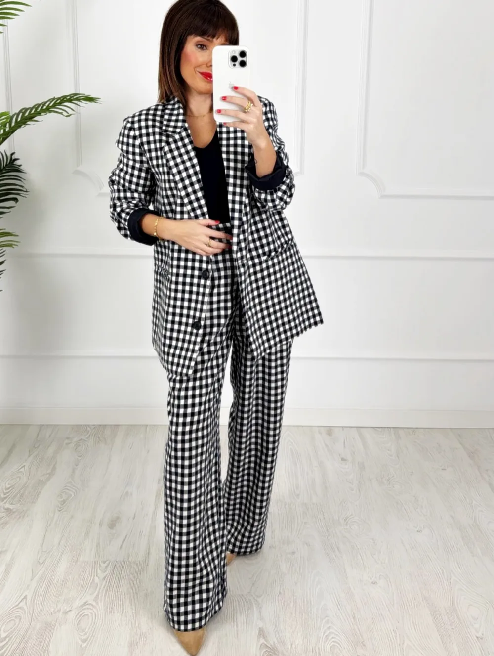 Blazer vichy marino