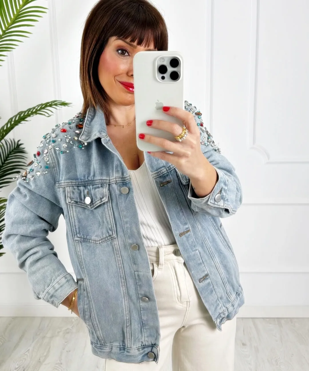 Cazadora joya denim - Imagen 3