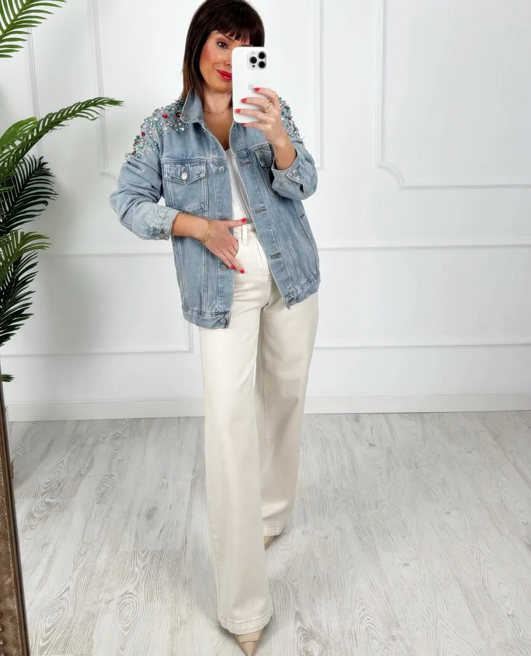 Cazadora joya denim - Imagen 4