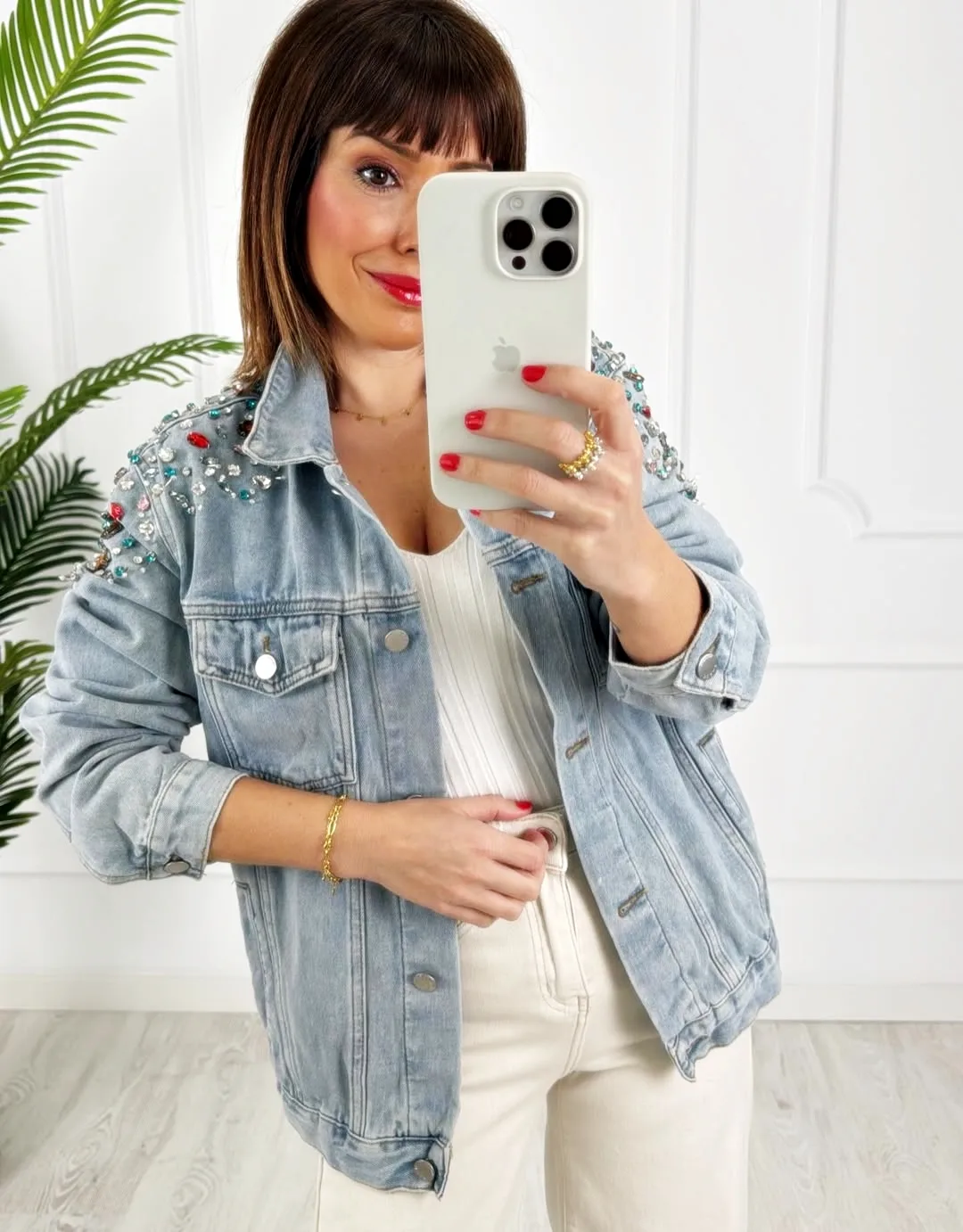 Cazadora joya denim - Imagen 2