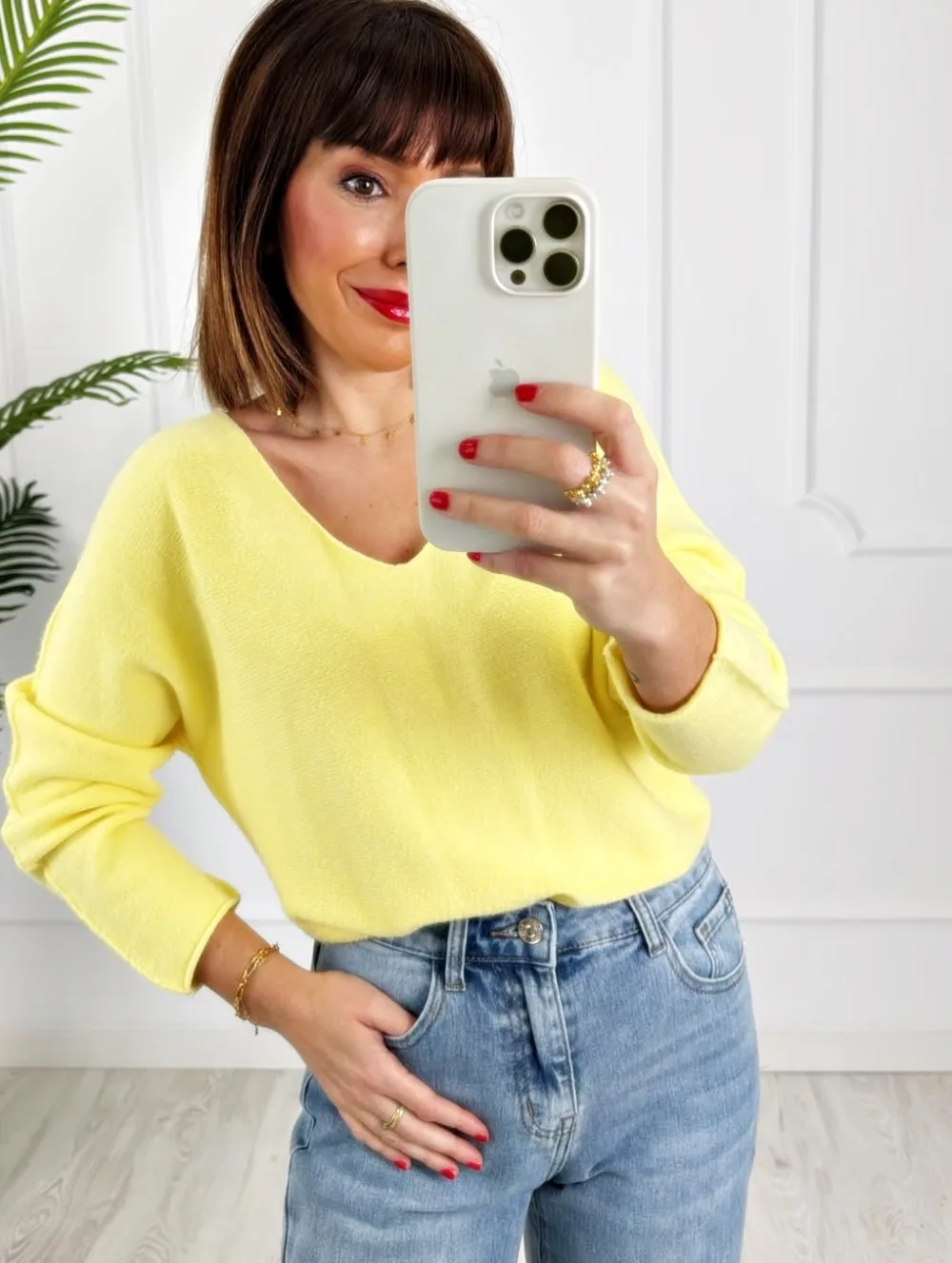 Jersey pico amarillo