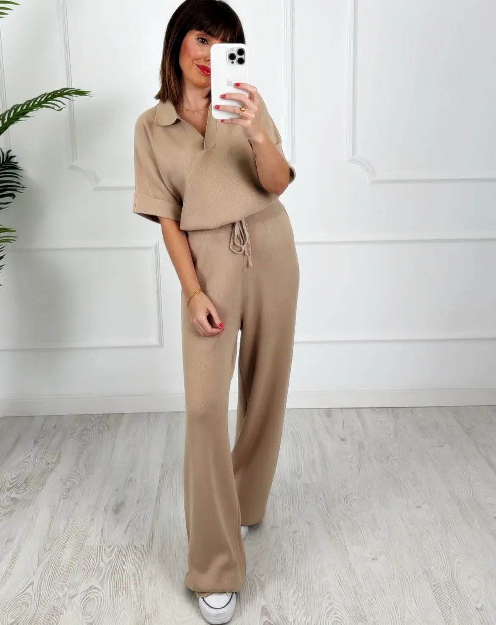 Conjunto Polo beige