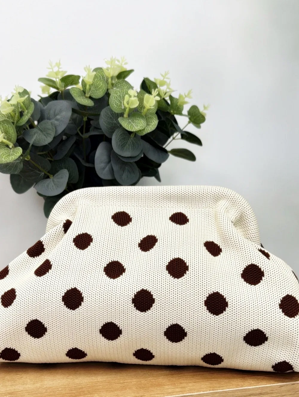 Bolso lunares beige