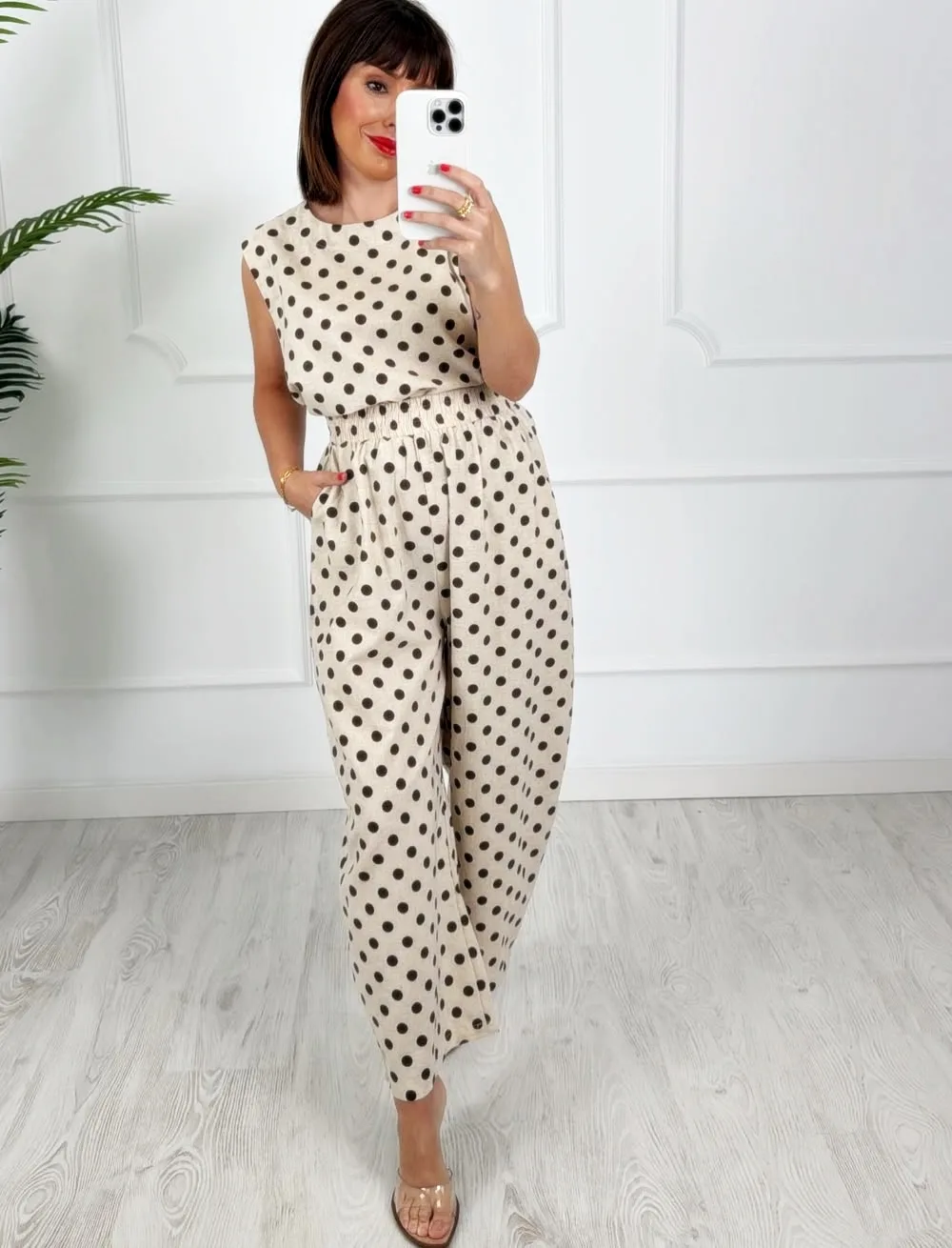 Conjunto lunares beige
