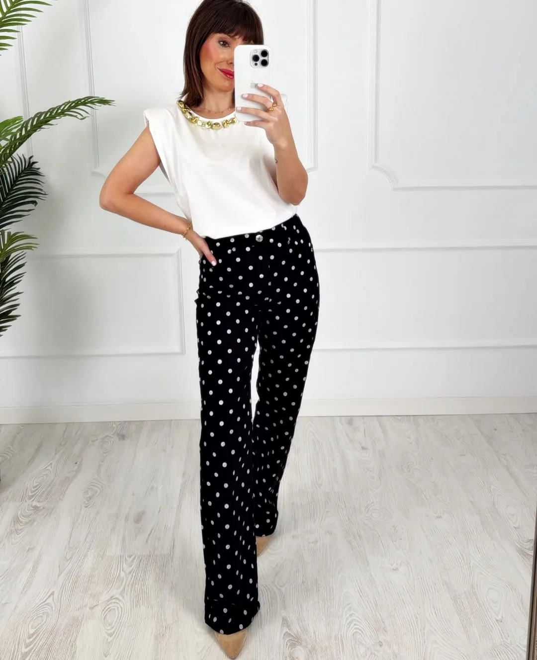 Pantalón lunares negro - Imagen 4
