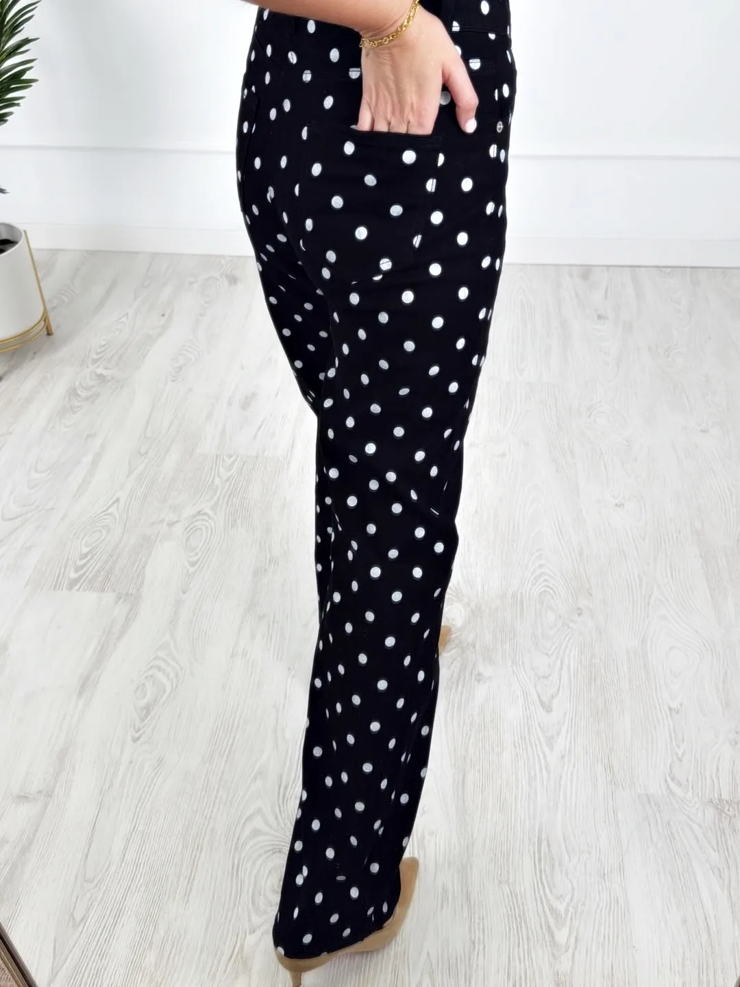 Pantalón lunares negro - Imagen 5